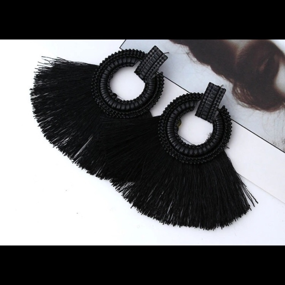 Black earrings